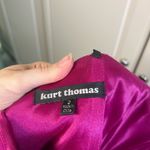 Y2K vintage Kurt Thomas 100% silk Strapless Mini Dress Pink Size 2 Photo 14