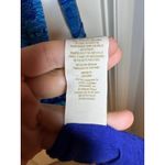 Free People  Blue Bontanical Forest Crochet Flower Lace Dress Size Medium Photo 4