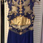 dark blue prom dress size 7/8 Photo 2