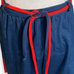 Vintage Tumbleweeds Skirt Navy Blue Rainbow Abstract Color Block Tie Belt Blue Size M Photo 2