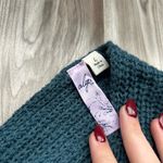 Alya  Teal V-Neck Sweater Photo 1