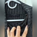ALLSAINTS NWOT Sweater Dress Size Large Black/Silver Juliette Ribbed Turtleneck Photo 1