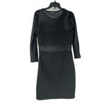 Lulus Lulu’s Black Mesh Bodycon Dress Small Sheer Long Sleeve Party Cocktail Club Photo 5
