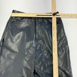 White Fox Boutique White Fox Pants Womens Medium‎ Black Faux Leather High Rise Photo 6