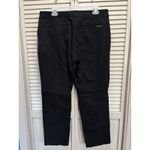 Jones Of New York Straight Black Pants Mid Rise Button Zip Pocket Size 12 Photo 2