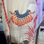 Woven Heart Kimono Style Boho Floral Women Shawl Vest Coverup Feather Photo 10