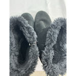 Target Womans Winter Boots 8 Black Suede Fully Lined Side Zip NWOT Photo 5