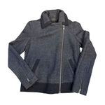 J.Crew Jacket Wool Blend Full Zip Career Work Office Women Sz 2 Gray Photo 0