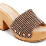 Veronica Beard  Hannalee Wood Platform Sandal in Multi Houndstooth- Size 8 Photo 0