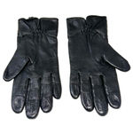 Lauren Ralph Lauren Leather Beaded Black Gloves Size Medium Photo 1