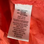 Natural Reflections Coral Cream Embroidered 3/4 Sleeve Gauzy Blouse Size Large Photo 2