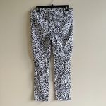 NYDJ Pull-On Denim Animal Print Skinny Ankle Jeans In Sateen With Slit Size 6 Photo 5