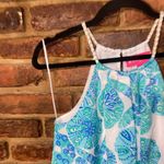 Lilly Pulitzer NWOT Target Sea Urchin White Blue Sleeveless Halter Top Size XS Photo 4