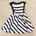 VERO MODA Black and White A-Line Dress Photo 4