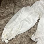 WAYF  Amena Satin Ruffle Blouse Size XL Photo 6