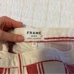 frame denim FRAME Striped Red and White Women's Skirt Photo 2