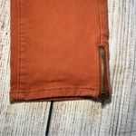 Allen B Bohemian Capris Burnt Brick Jeans Womens 8 Denim Allen Schwartz Zippers‎ Orange Photo 2