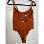YITTY  NEW Spotlight Shaping Demi Cup Thong Bodysuit Large Shimmer Baddest Brown Photo 2