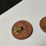 Signed Lewis Handmade Hand Crafted Round Ceramic Clip On Earrings Photo 5