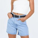 Princess Polly NEW  The Swalla Short Light Wash High Waist Classic Shorts Sz 0 Photo 0