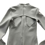 ZARA  Gray Open Back Bodysuit Top Women Size Medium | 61-25 Photo 1