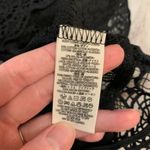 Free People Free‎ People Womens Small Top Black Geo Sands Lace Cold Shoulder Boho Crochet Photo 4