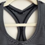 Lululemon Cool Racerback Tank Top, Black and White Striped, Size 4 Photo 7