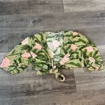 Agua Bendita X TARGET Linen blend wrap top Photo 3