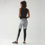Lululemon Speed Tight V Power Luxtreme Spray Jacquard White Black Size 4 W5AGJS Photo 12