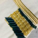 Vintage Egyptian costume outfit Halloween with black wig authentic hand made sm Green Photo 5