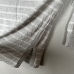 Lilly Pulitzer Faraway Sweater Size Small Gray Stripe 3/4 Sleeve Henley Coolmax Photo 4