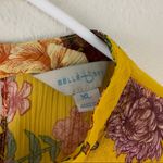 Belle Sky ruffle key hole chocker long sleeve floral blouse women’s Size XLarge Photo 2