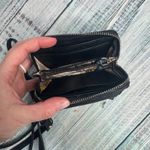 Brighton Black Pebbled Leather Crossbody Wallet Purse Organizer Tassel Bag Photo 4