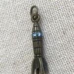 Vintage Spaceship Rhinestones Charm Photo 0
