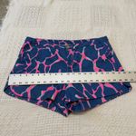 Lilly Pulitzer 6 Andie Tiki pink broken shaker giraffe chino short SH2 2731 Photo 9