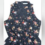Lush Clothing LUSH Black Floral Sleeveless Shorts Romper Medium Photo 5