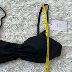 Aritzia Andie Swim Symi bikini top in smooth black size Medium Photo 2