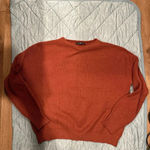 Lulus Rust Red Mock Neck Knit Sweater Small Photo 0