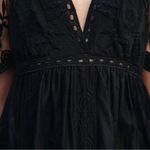 Boutique NEW Black Lace V-neck Long Sleeve Boho Maxi Dress Photo 5