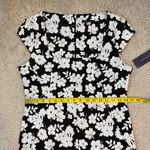 Tommy Hilfiger  Floral Knit Fit & Flare Midi Dress Black Multi 10 Photo 8