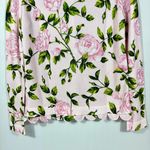 Oscar de la Renta English Rose Print Cardigan Pink Blush Small NWT Floral Photo 12