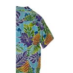 Hilo Hattie Women's Top Vintage Floral &Pineapples Button Front Short Sleeve XL Photo 6
