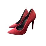 Versace 1969 Italia Women Red Suede point stiletto heel Size: 361/2, US 6 Photo 1