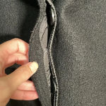 Hilary Radley  100% Wool Coat‎ Black Size 6 Oversized Collar Photo 4