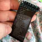 Forever 21 Womens Tank Top Crochet Scoop Neck Floral Print Green Pink Large Photo 7