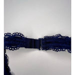 Victoria's Secret  Navy Blue Lace Halter Style Bralette Photo 3