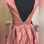 Iris Rose Pink Pleated Cocktail Dress Photo 6