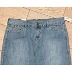 Old Navy Womens 10 Denim Jean Maxi Skirt Front Slit Classic Fit NEW NWT Photo 1