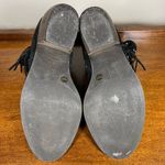 Lucky Brand Kaarina Fringe Suede Leather Ankle Boot Bootie Black Western Size 7 Photo 7