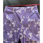 Koret Pants Women's 8 Stretch Zipper‎ Purple Floral Office Church 19" Inseam Size 28 Photo 8